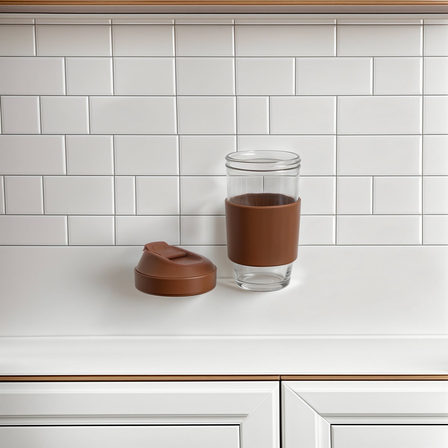 Borosilicate Glass Coffee Cup - Brown (Online Exclusive)