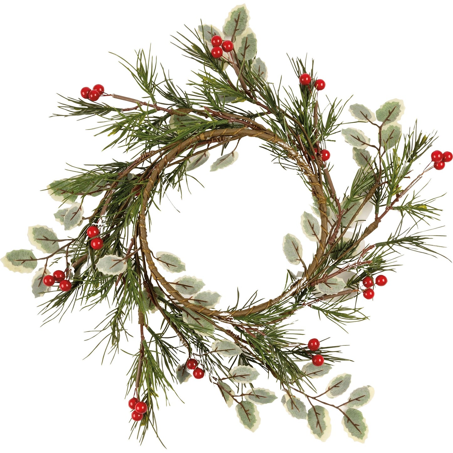 Pine And Holly Candle Ring