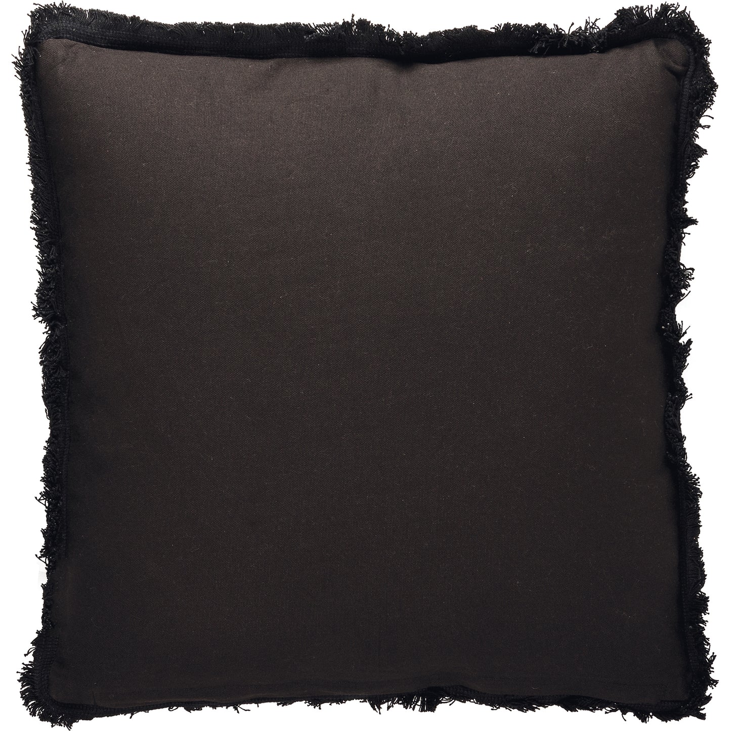 Black Fringe Pillow
