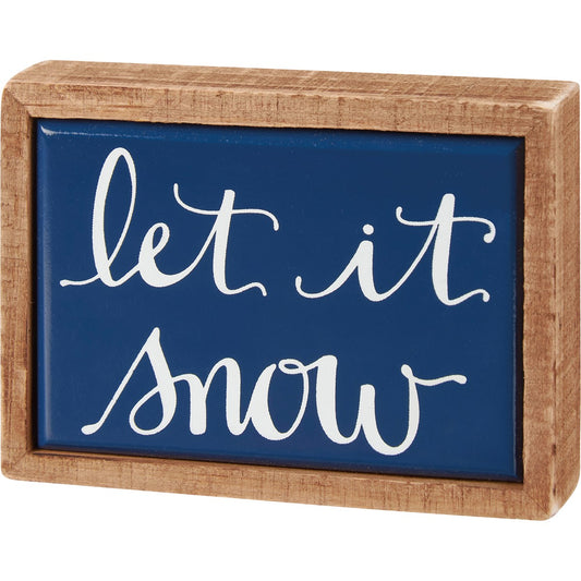 Let It Snow Mini Box Sign