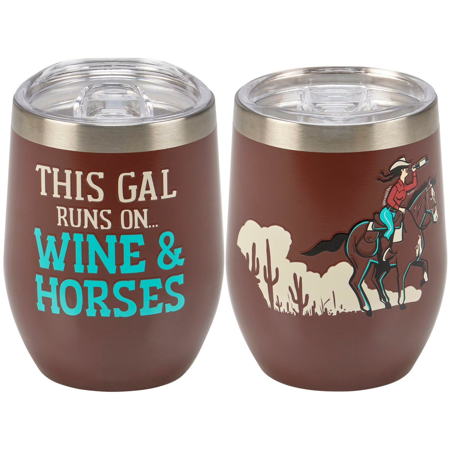 Wine & Horses Wine Tumbler