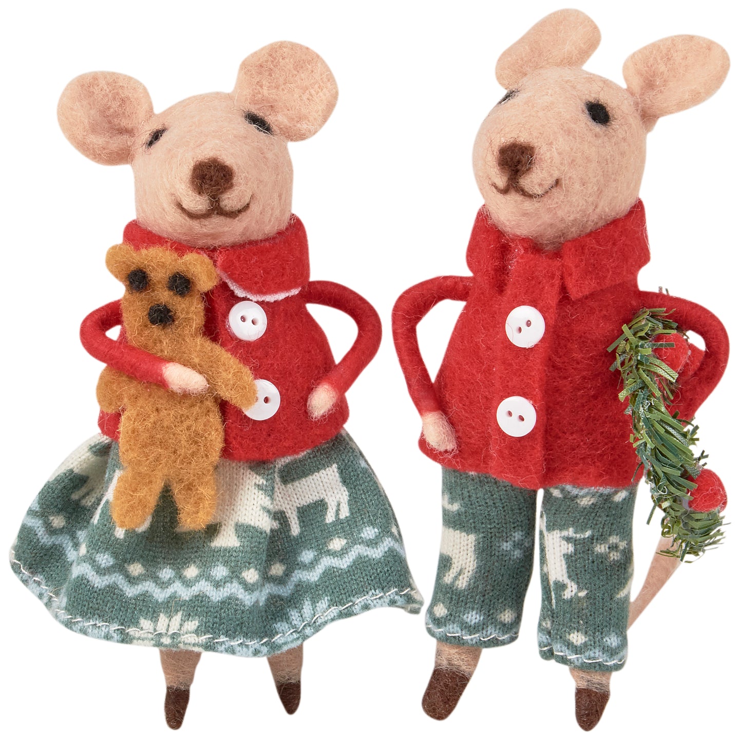 Christmas Day Mice Critter Set