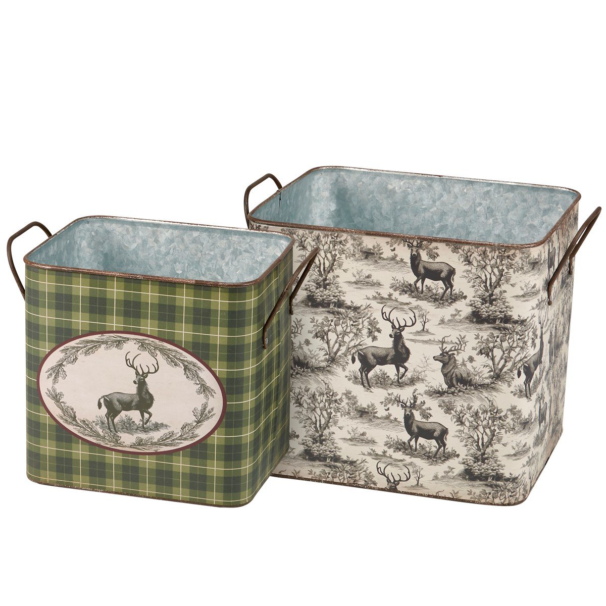 Deer Toile Bin Set