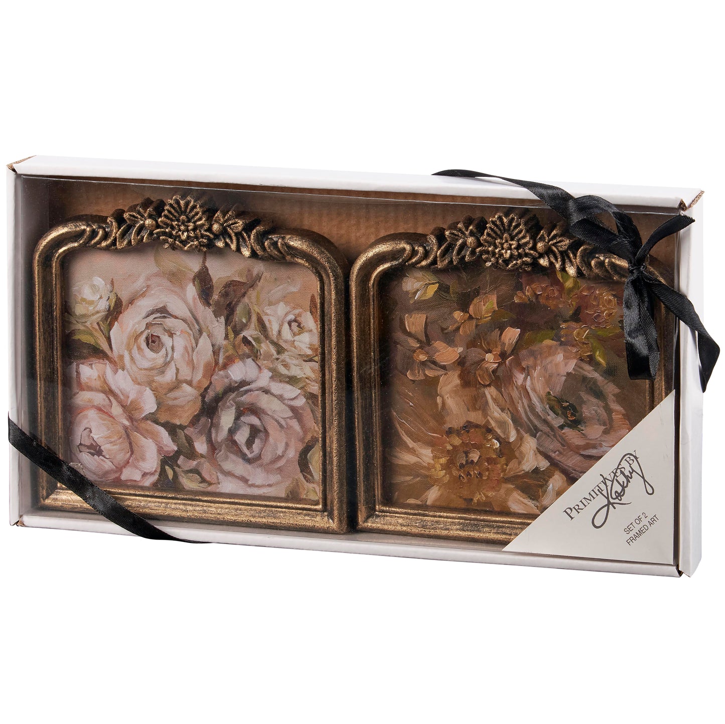 Moody Floral Framed Art Set