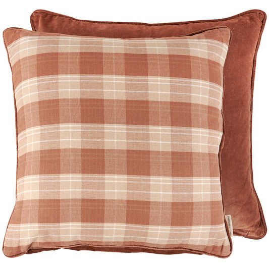 Brown Tartan Pillow