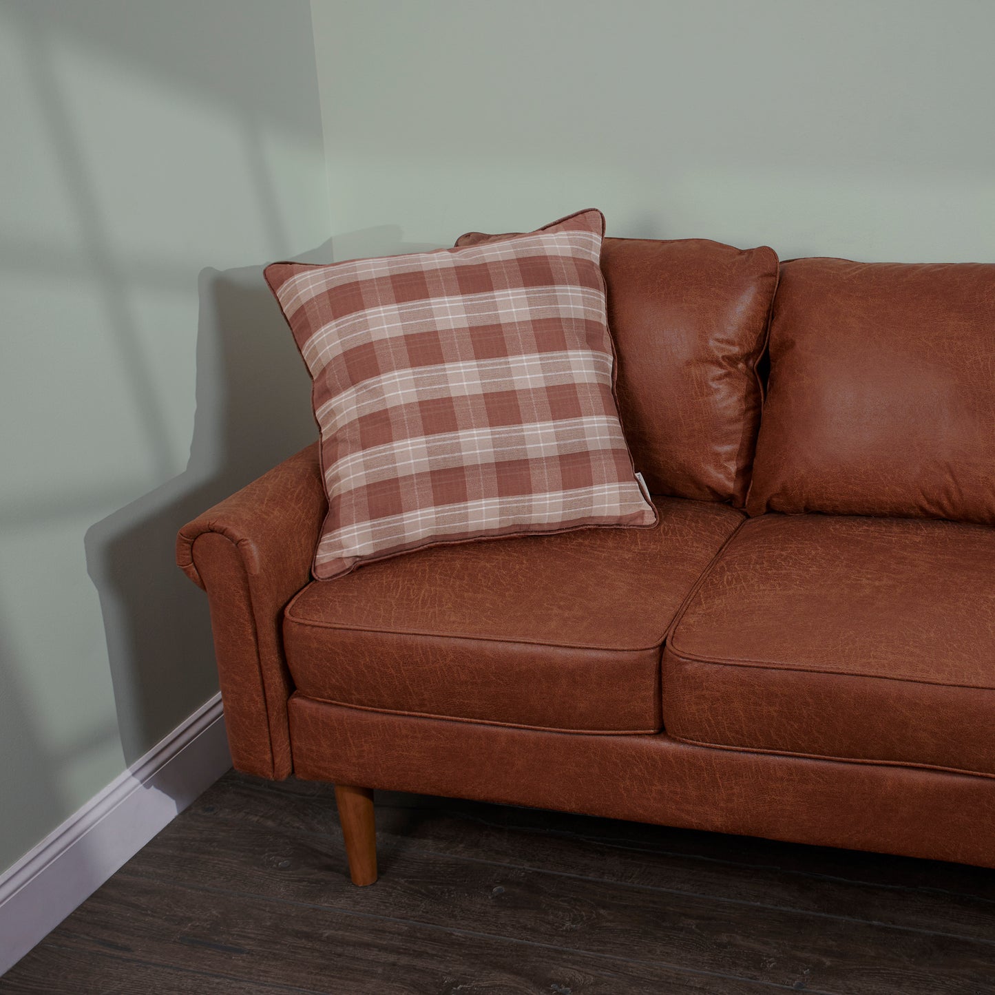 Brown Tartan Pillow