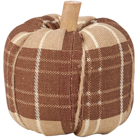 Brown Tartan Pumpkin