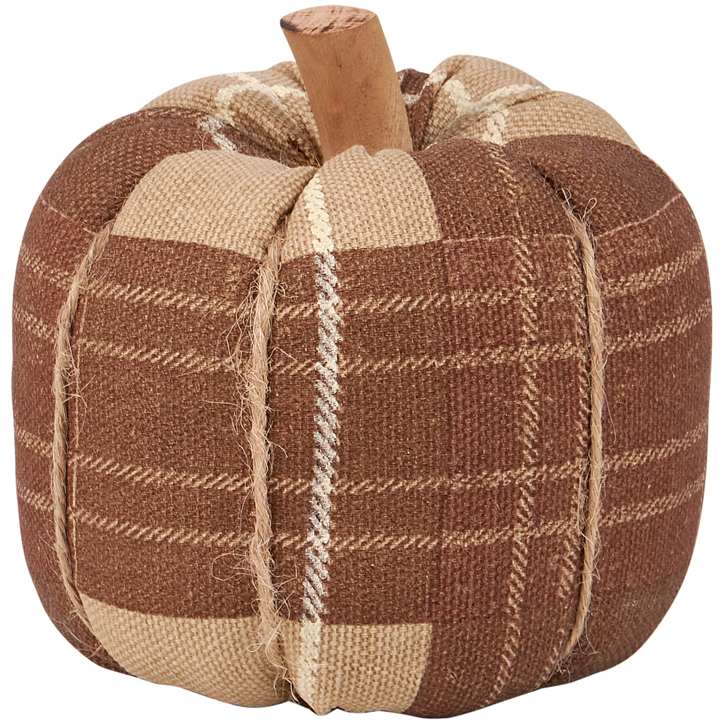 Brown Tartan Pumpkin