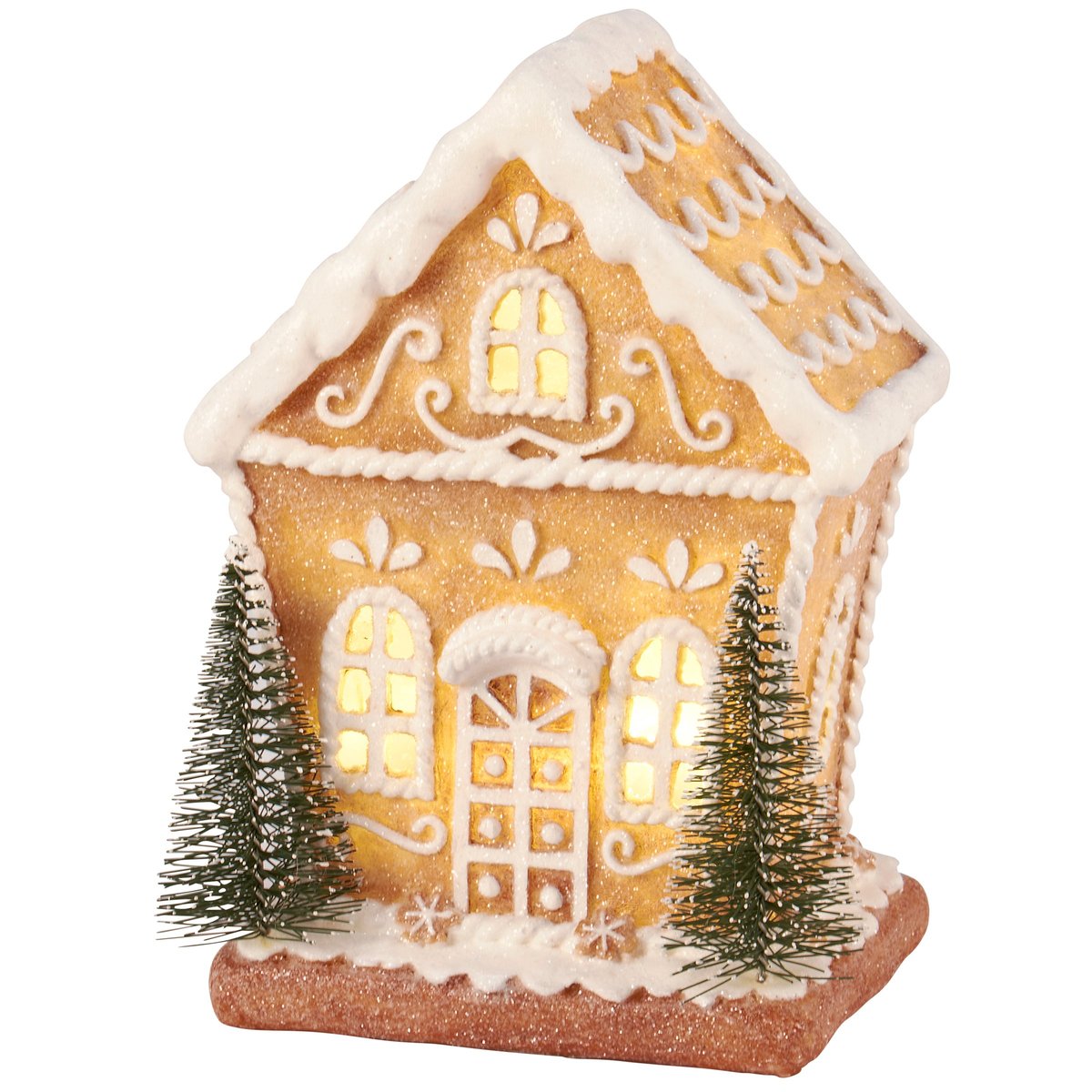 Lighted Gingerbread House Figurine