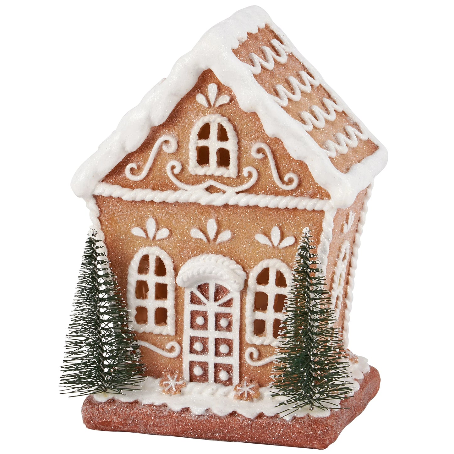 Lighted Gingerbread House Figurine