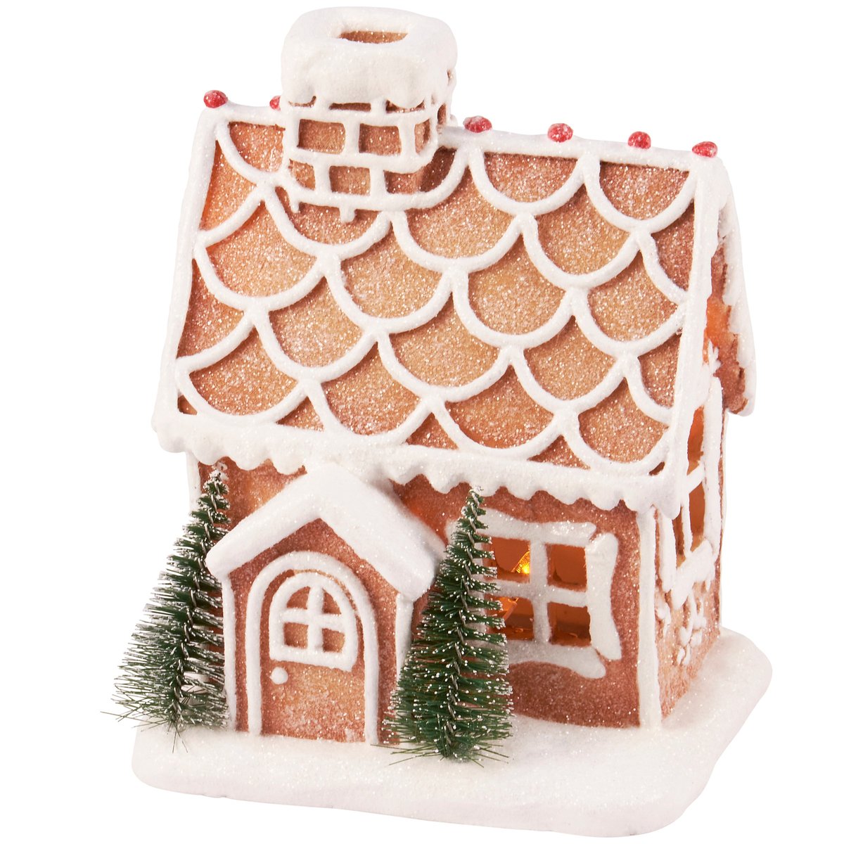 Lighted Gingerbread Cottage Figurine