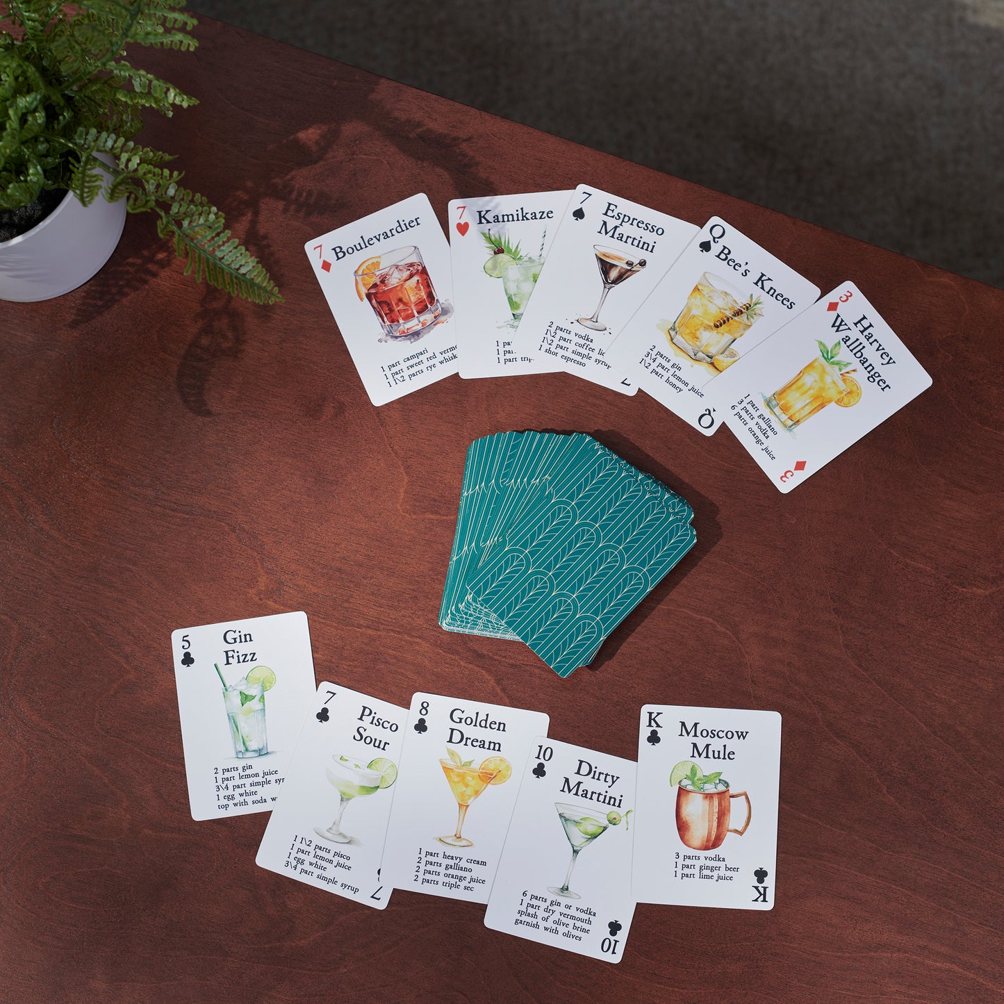 Cocktails Playing Cards