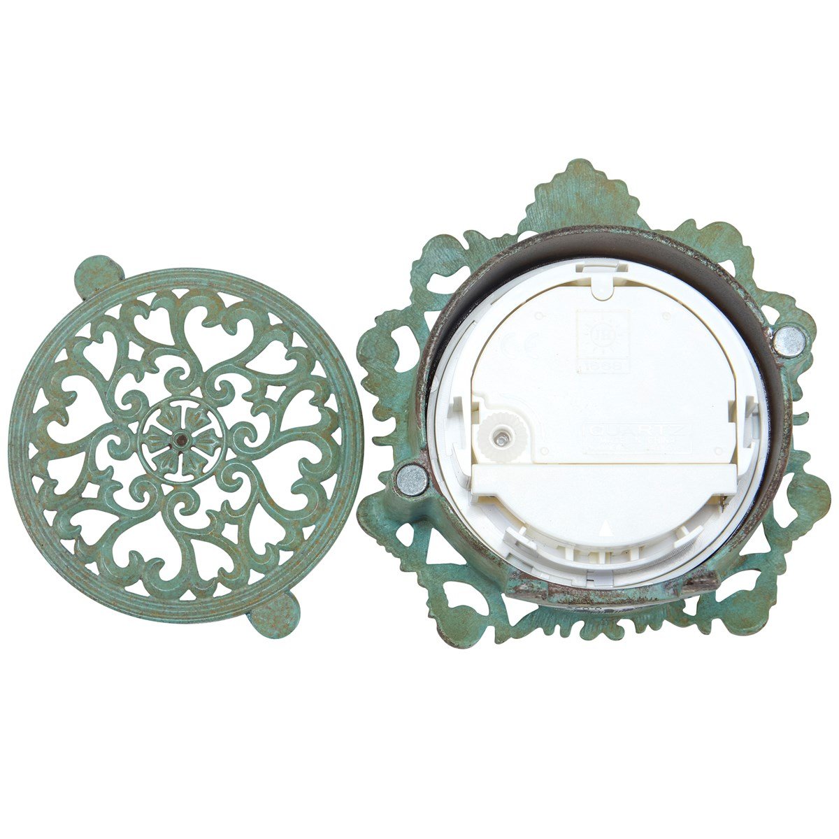 Vintage Filigree Desk Clock