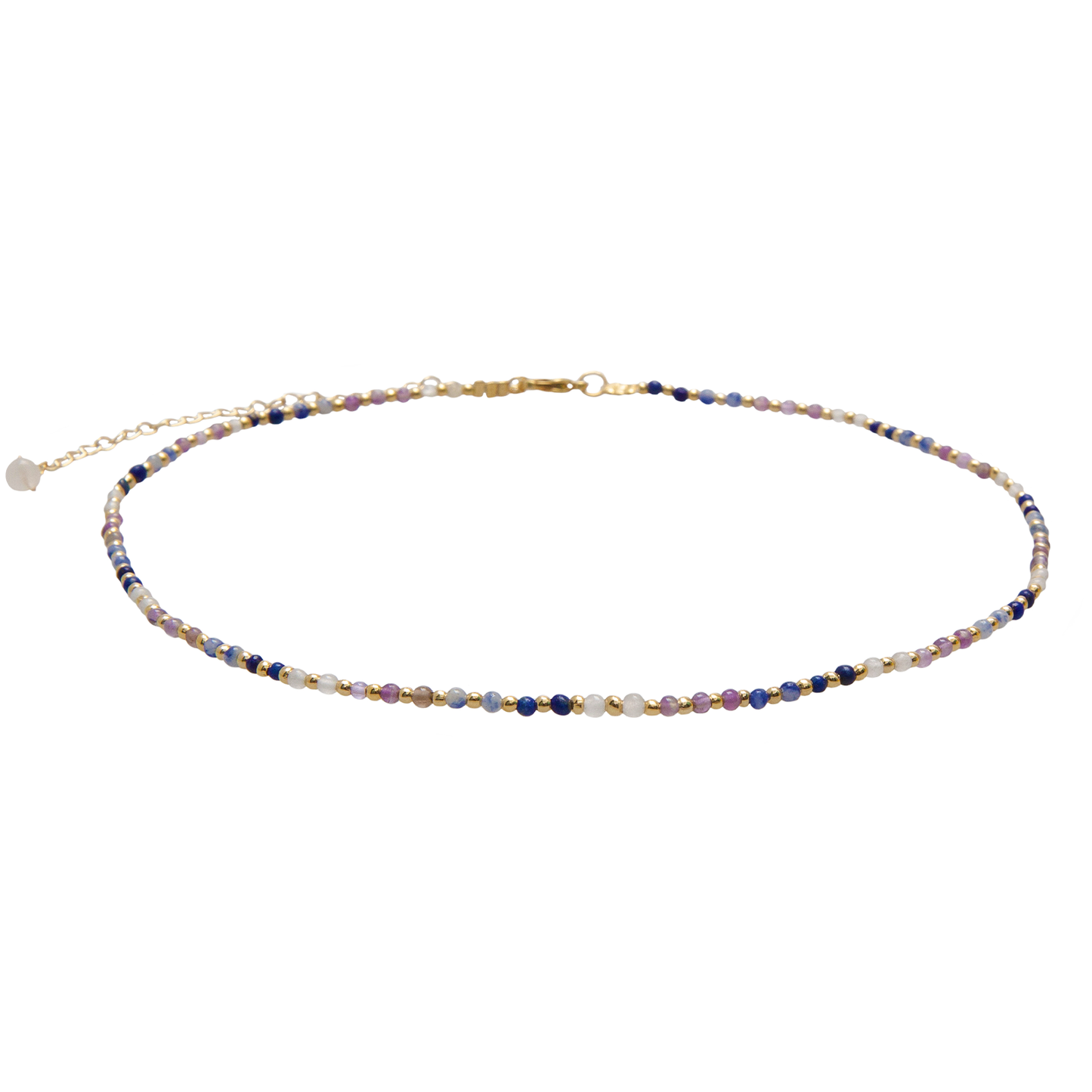 Master Manifestor 2mm Beaded Healing Necklace (Gold)