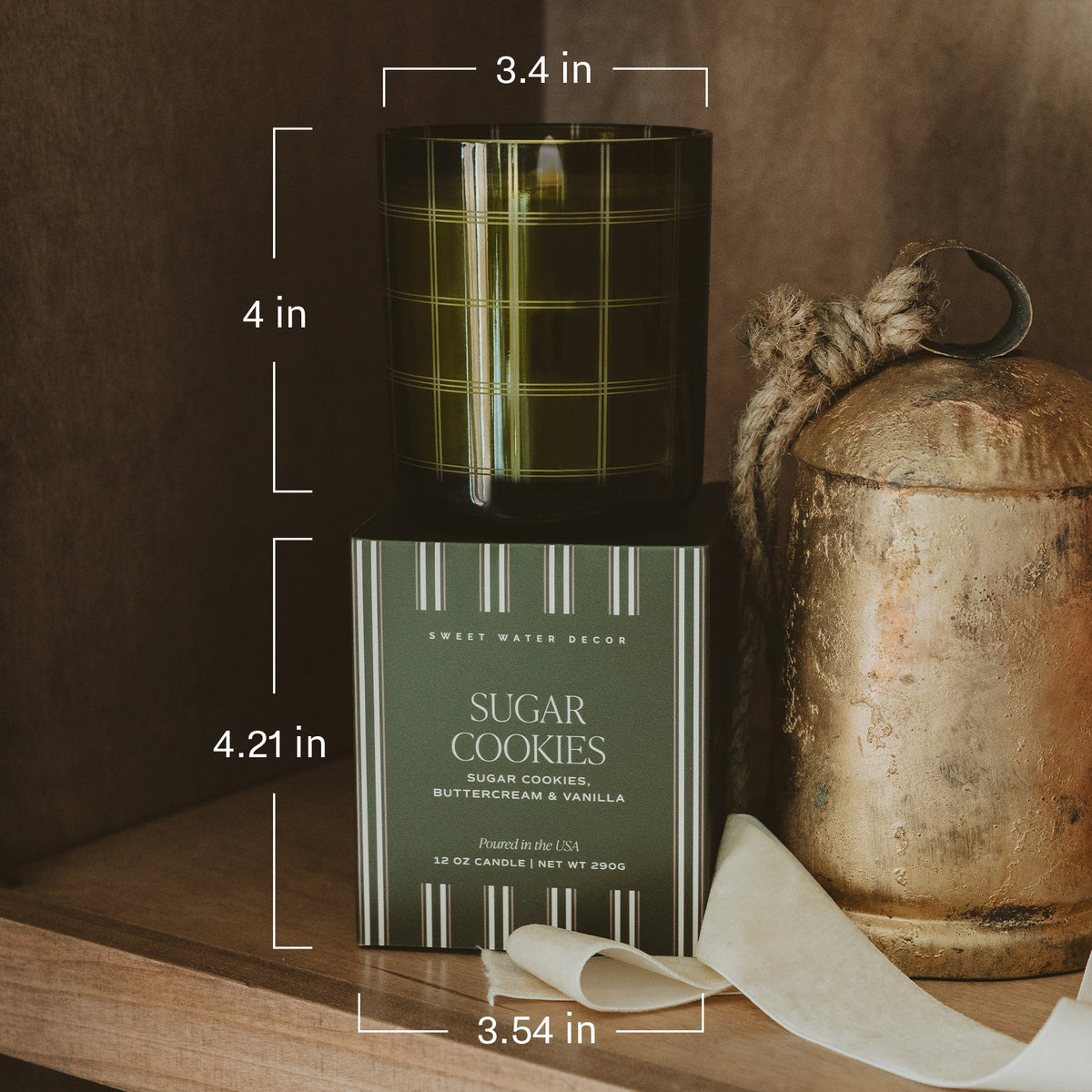 Warm and Cozy Soy Candle - Boxed Tinted Glass Jar - 12 oz  (Online Exclusive