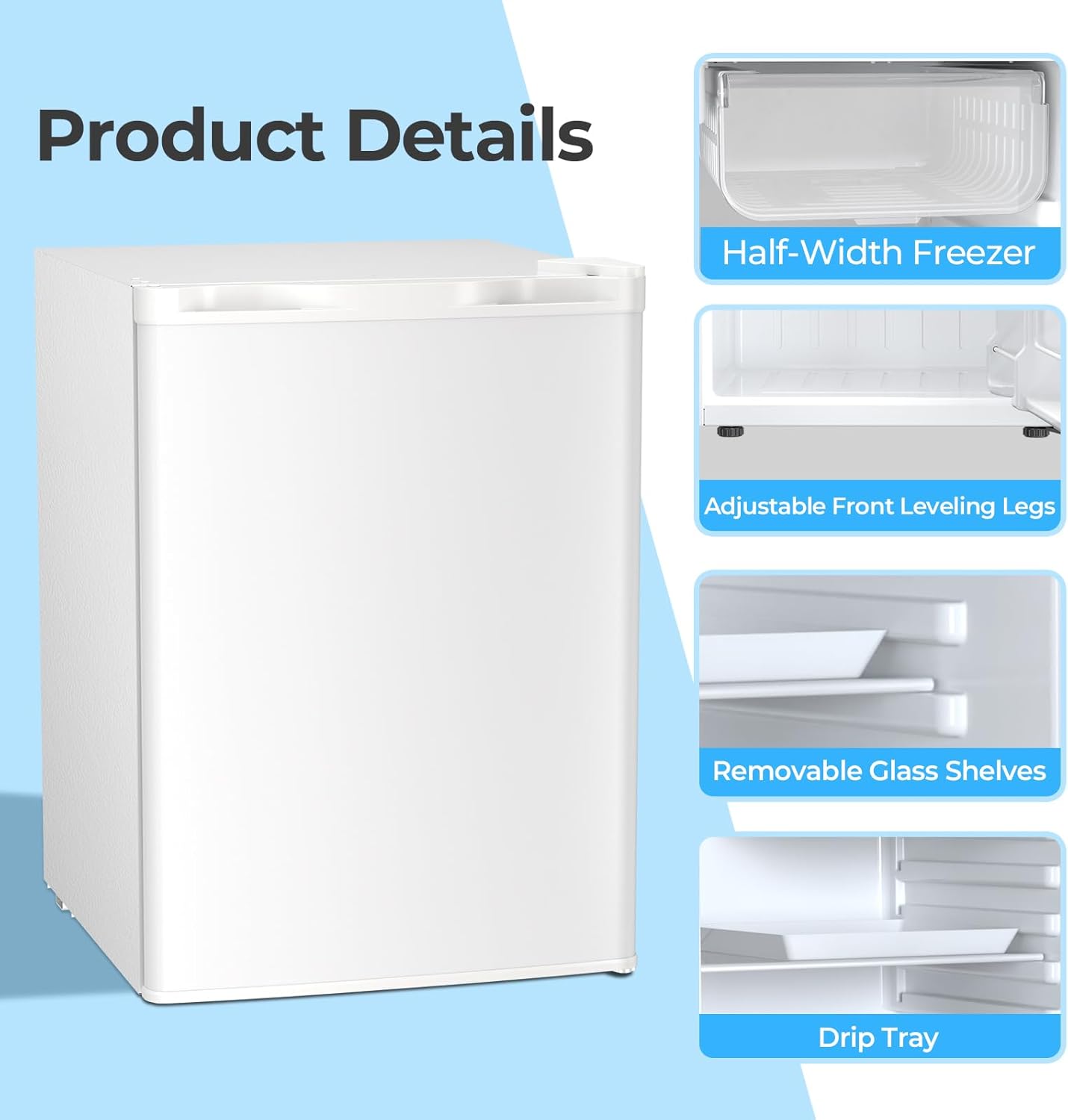 1.6\2.6\3.2 cu. ft Mini Fridge with Freezer  (Online Exclusive)