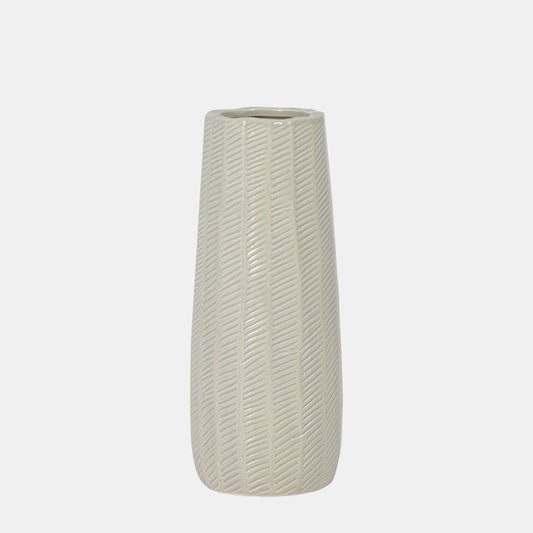 Etched Lines Cylinder Vase