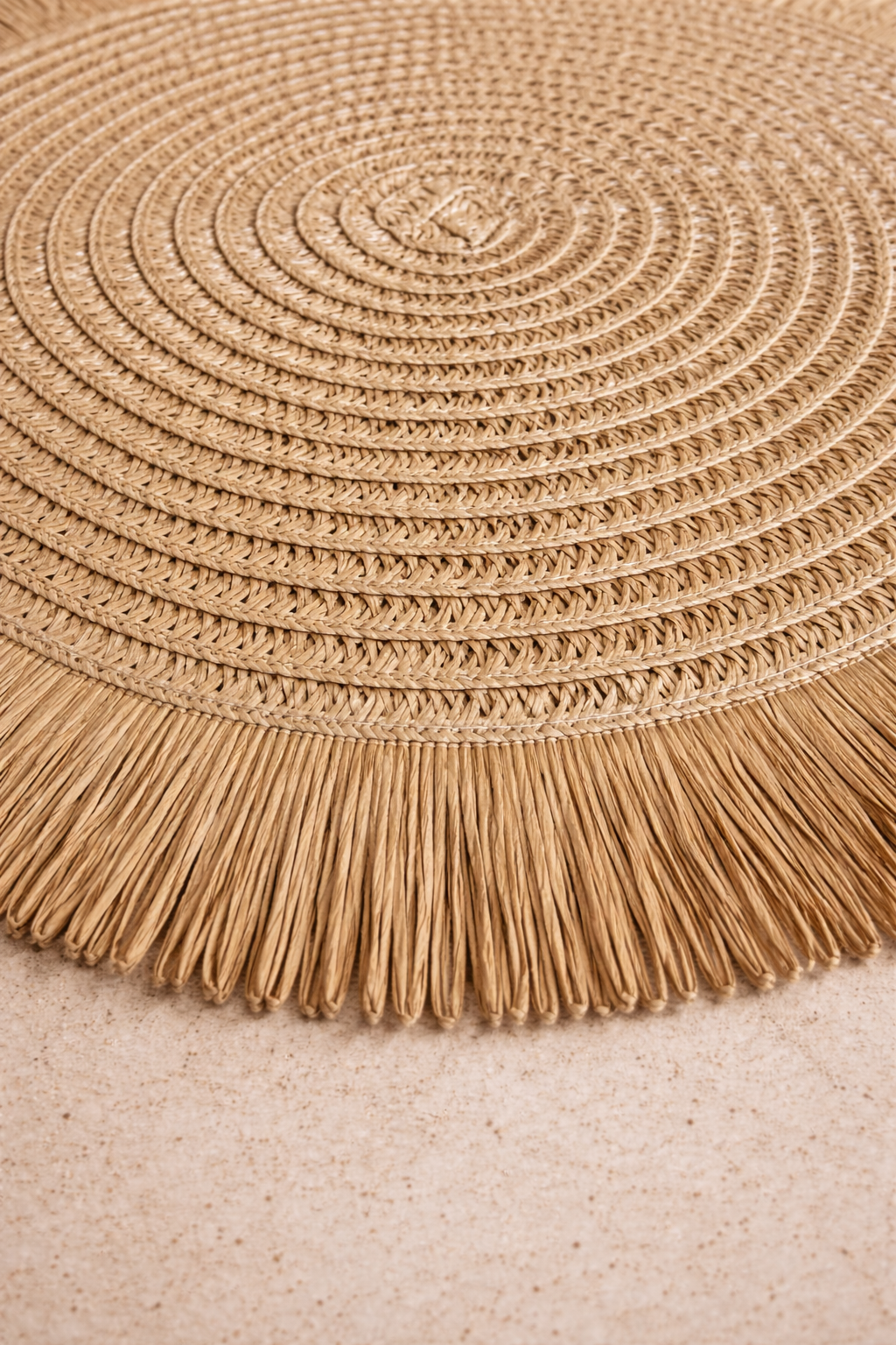 Santorini Straw Fringe Placemats - 15" (Online Exclusive)