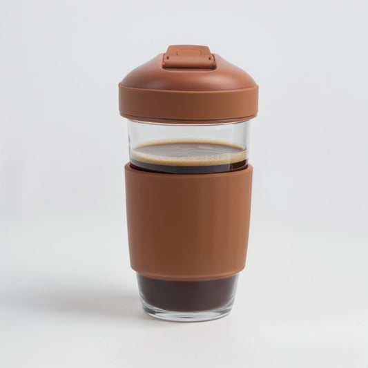 Borosilicate Glass Coffee Cup - Brown (Online Exclusive)