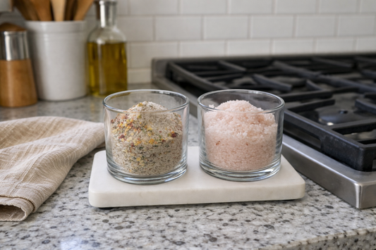 Glass + Marble Salt Cellar (Online Exclusive)