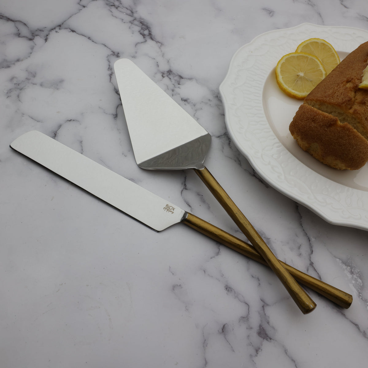 CAMELLIA CAKE SERVER 2 PC. SET  (Online Exclusive)