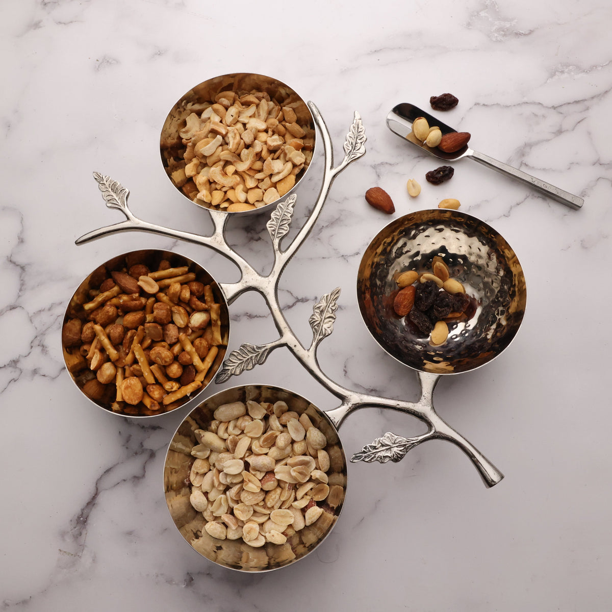 Hammered Leaf Nut Bowl  (Online Exclusive)