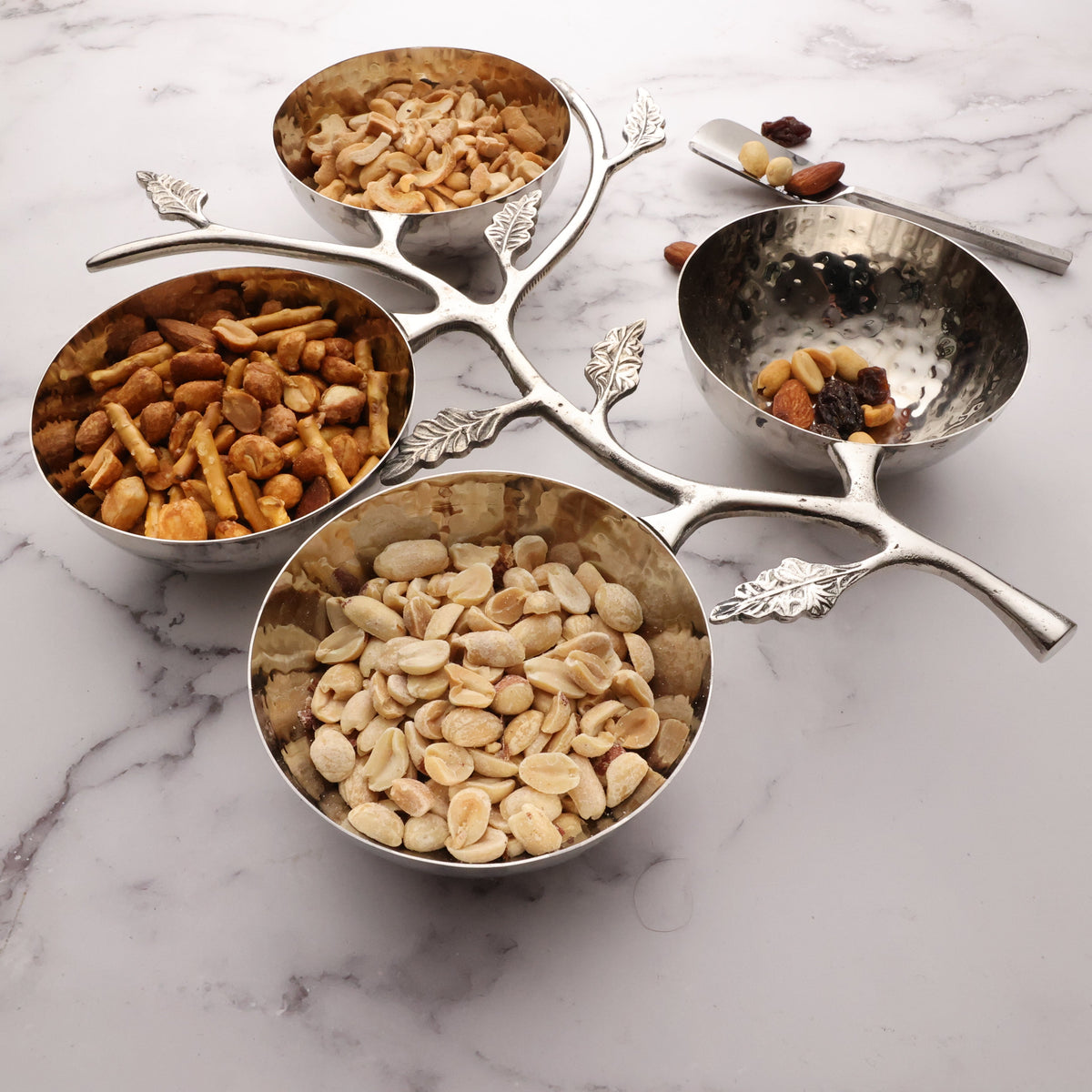 Hammered Leaf Nut Bowl  (Online Exclusive)