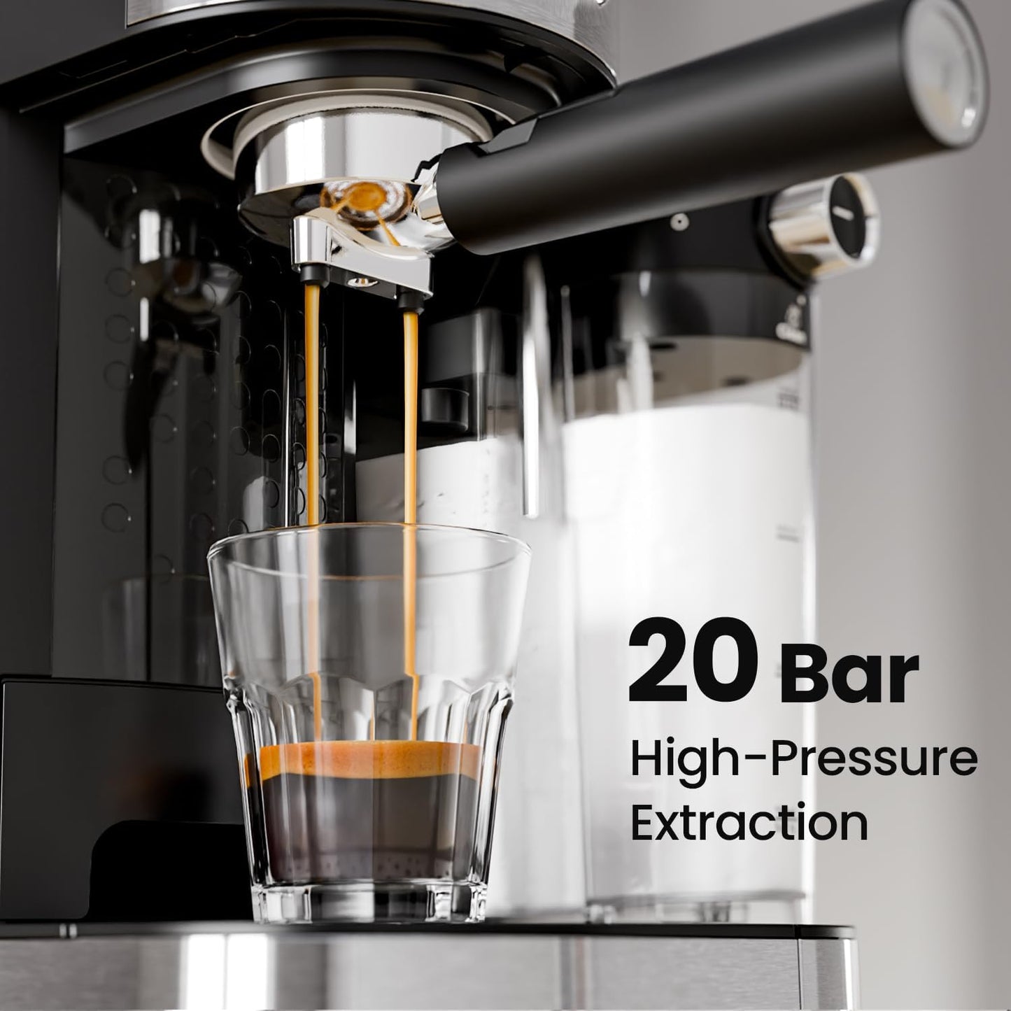 3 in 1 Professional Espresso Maker with Dual Heating System & Capsule Compatible CM8008  (Online Exclusive)