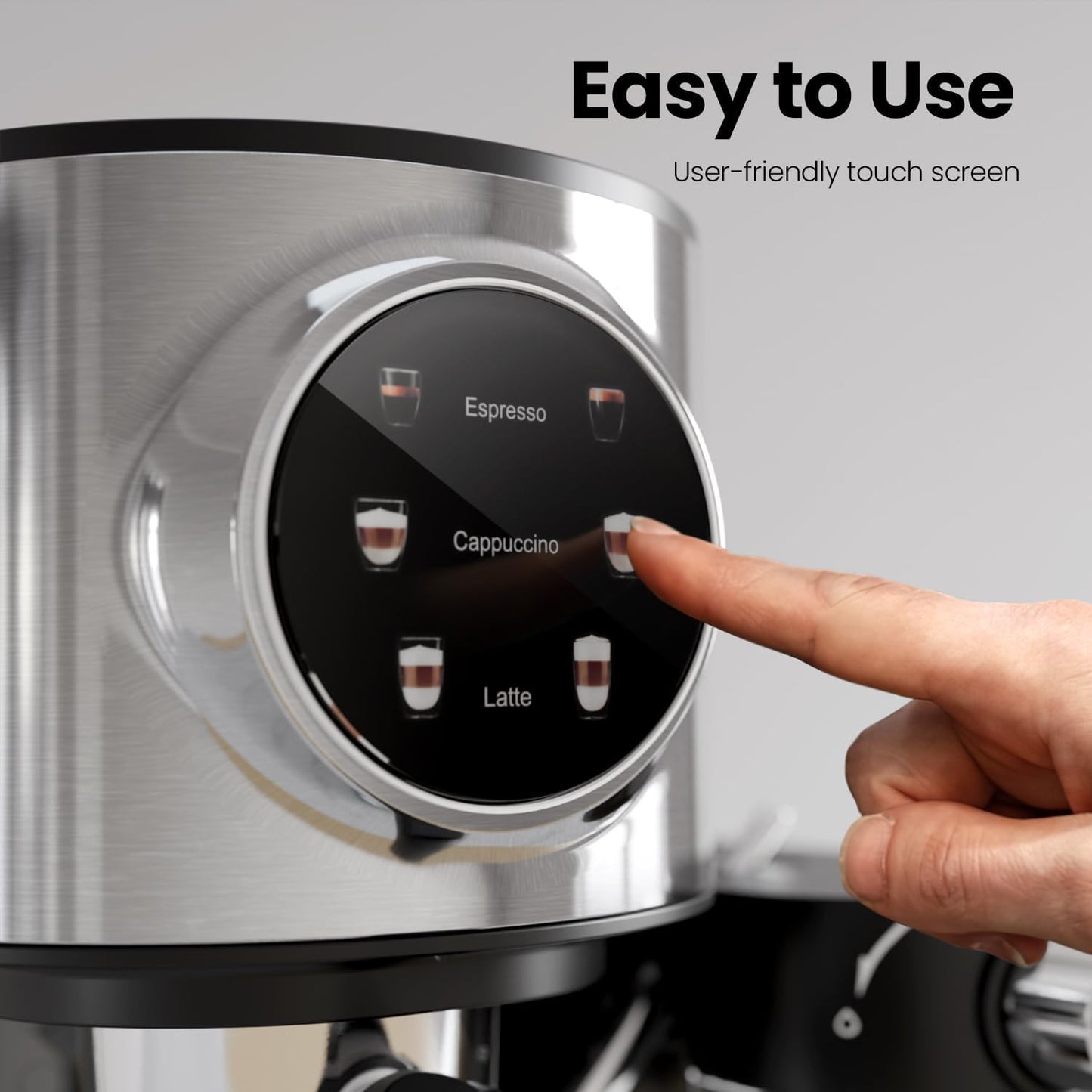 3 in 1 Professional Espresso Maker with Dual Heating System & Capsule Compatible CM8008  (Online Exclusive)