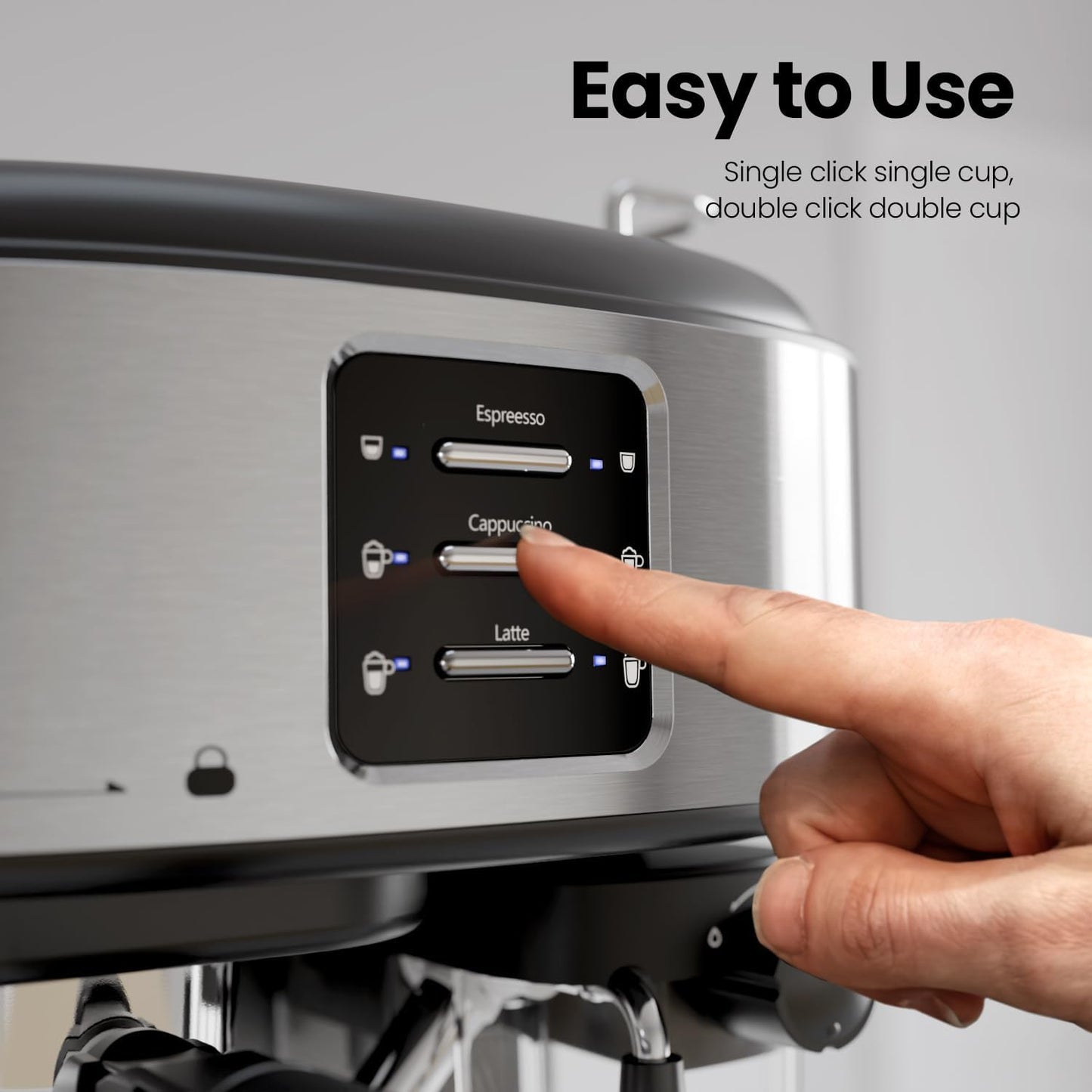 3 in 1 Professional Espresso Maker  (Online Exclusive) with Dual Heating System & Capsule Compatible CM8011