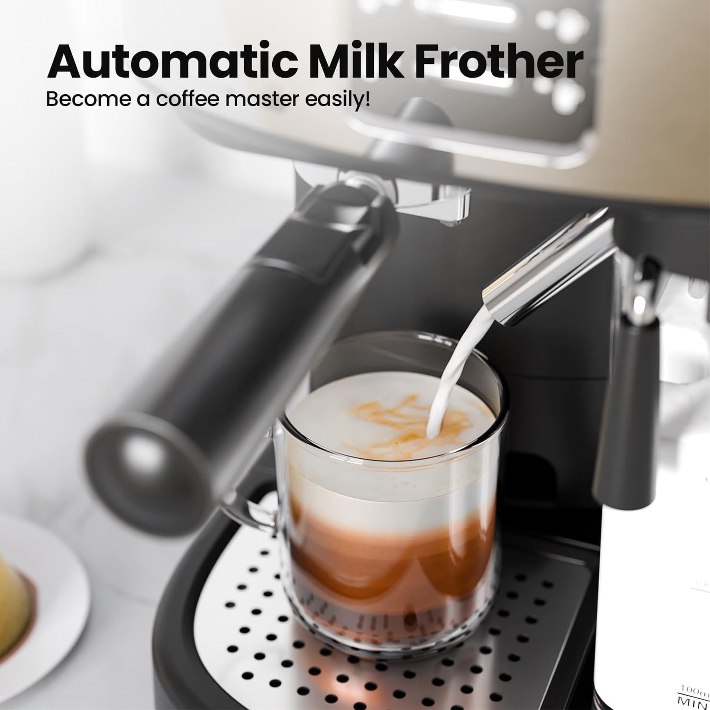 3 in 1 Professional Espresso Maker  (Online Exclusive) with Dual Heating System & Capsule Compatible CM8011
