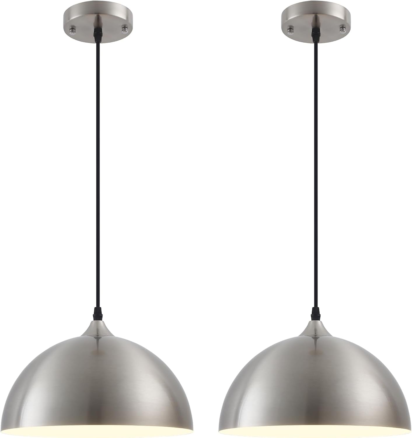 2 Farmhouse Dome Pendant Lights  (Online Exclusive)