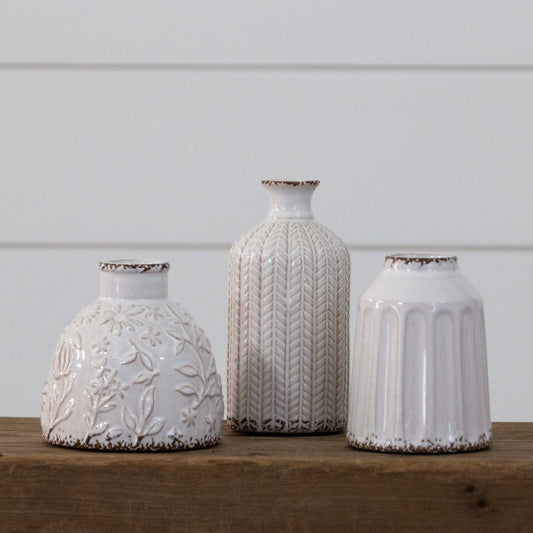 Small Textured Patterns Vases