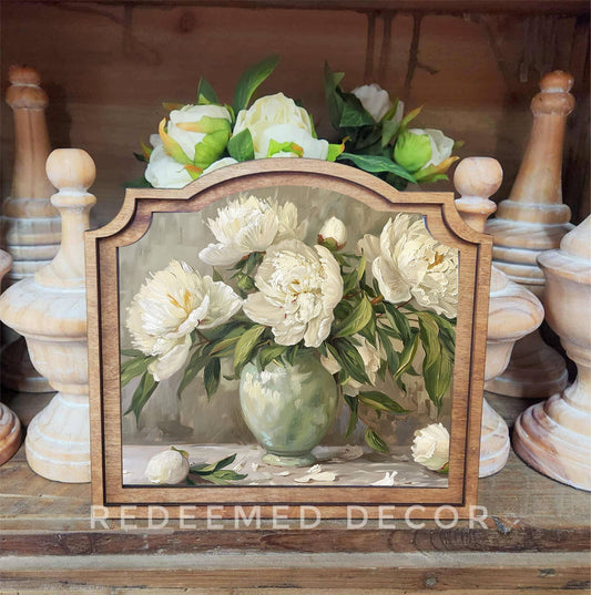 Provincial Muted Peony Framed Art