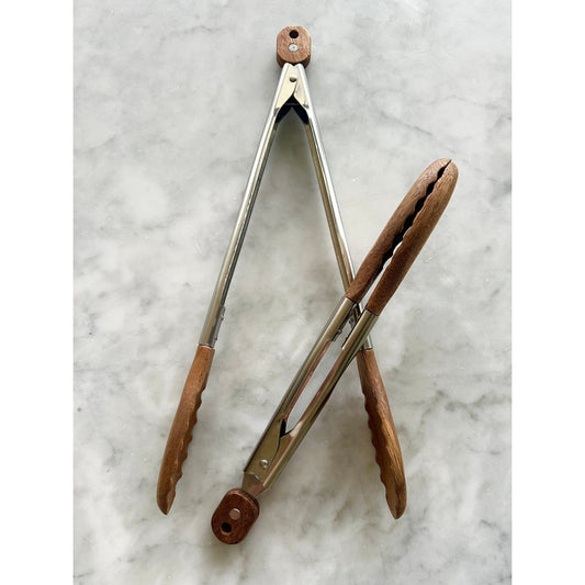 Acacia Wood Tongs, Set of 2  (Online Exclusive)