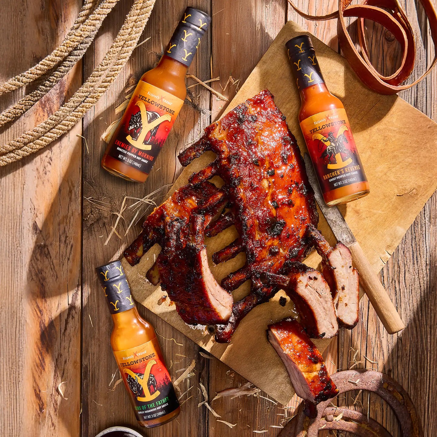 Yellowstone Hot Sauce Variety Pack 4 Bottles (Online Exclusive)