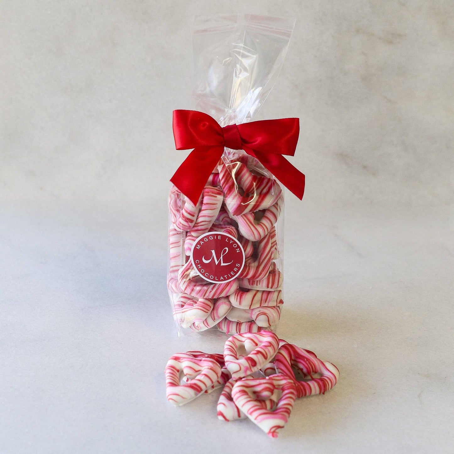 Valentine's White Chocolate Covered Heart Shaped Pretzel