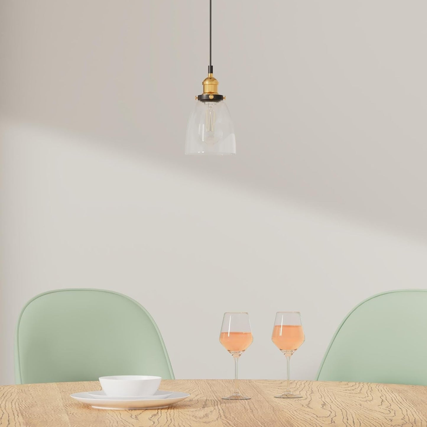 Large Bell Shaped Glass Pendant Light  (Online Exclusive)