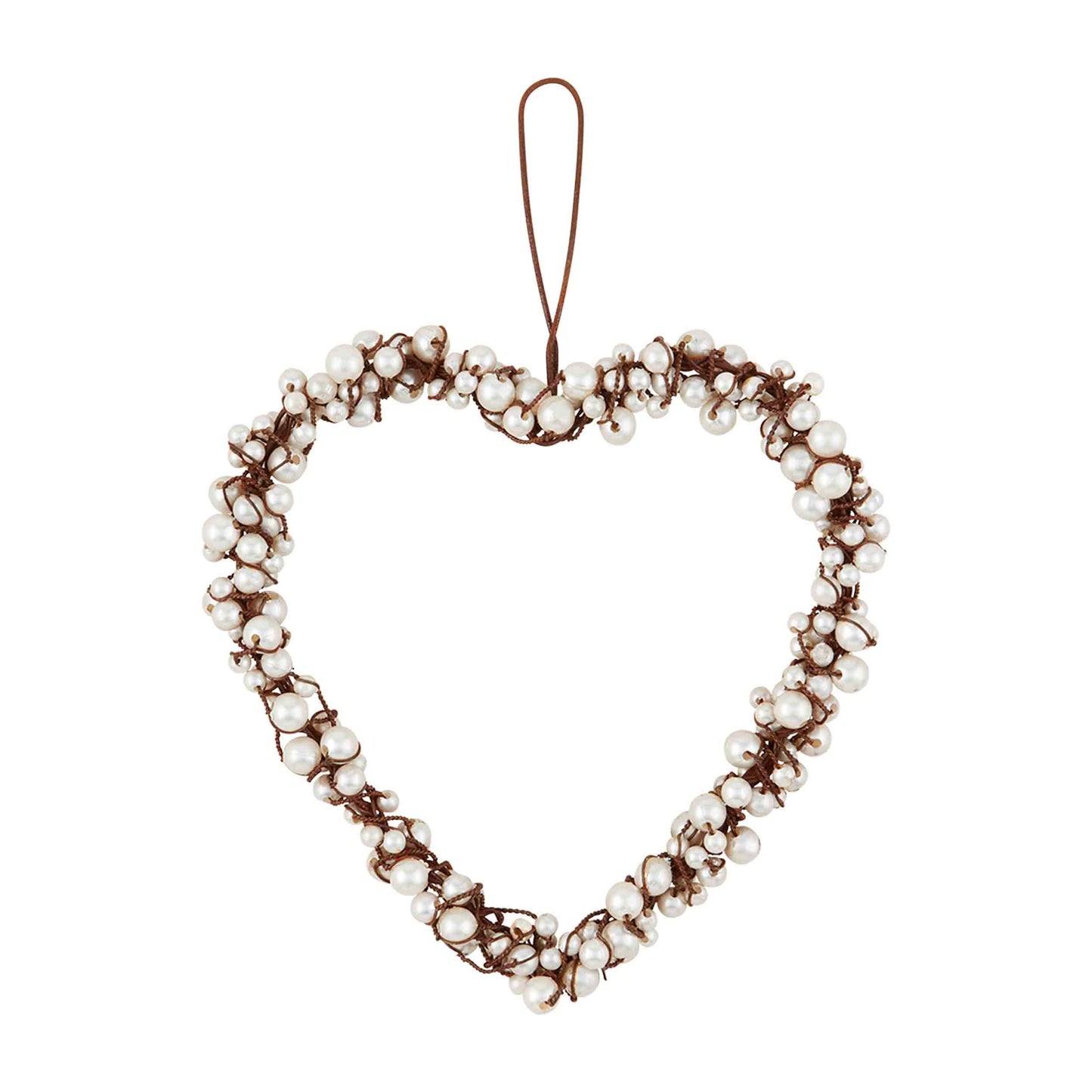 SMALL PEARL WIRE HEART