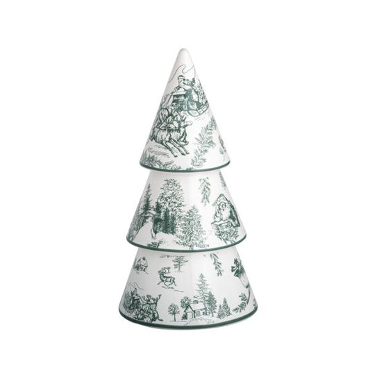 MEDIUM GREEN TOILE CERAMIC TREE