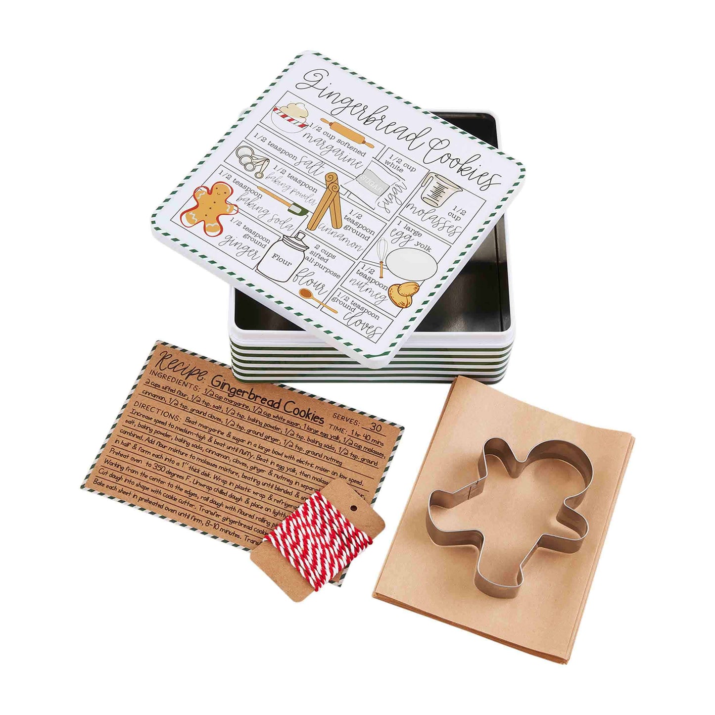 Gingerbread Tin Baking Set