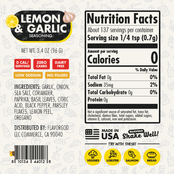 Lemon & Garlic Seasoning (Online Exclusive)