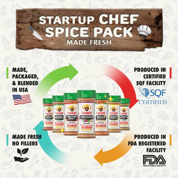 Startup Chef Spice Pack + Storage Rack (Online Exclusive)