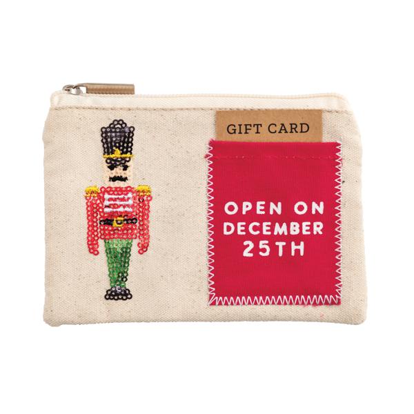 NUTCRACKER SEQUIN GIFT POUCH