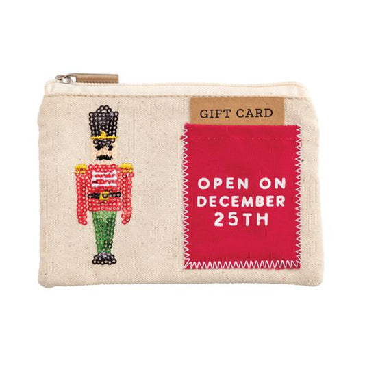 NUTCRACKER SEQUIN GIFT POUCH