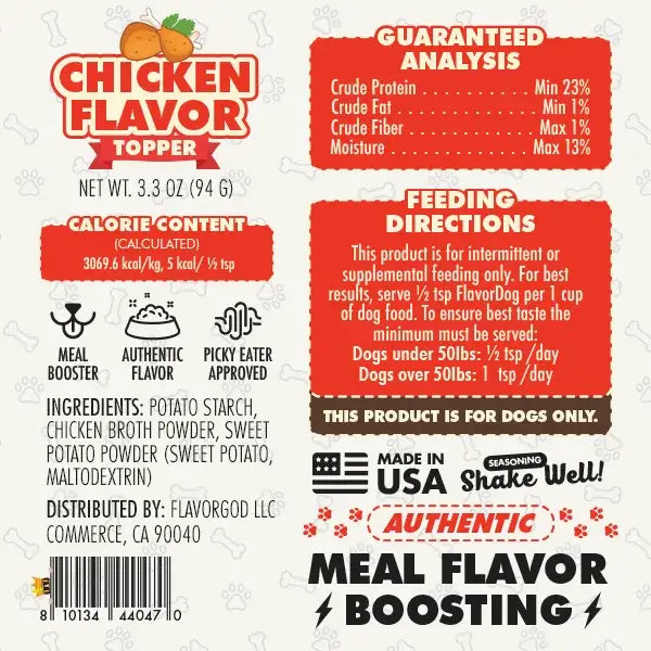 Chicken Flavored - Dog Food Topper (Online Exclusive)