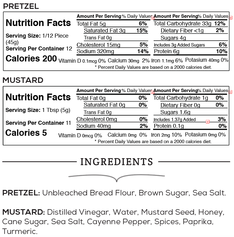 Soft Pretzel with Honey Mustard