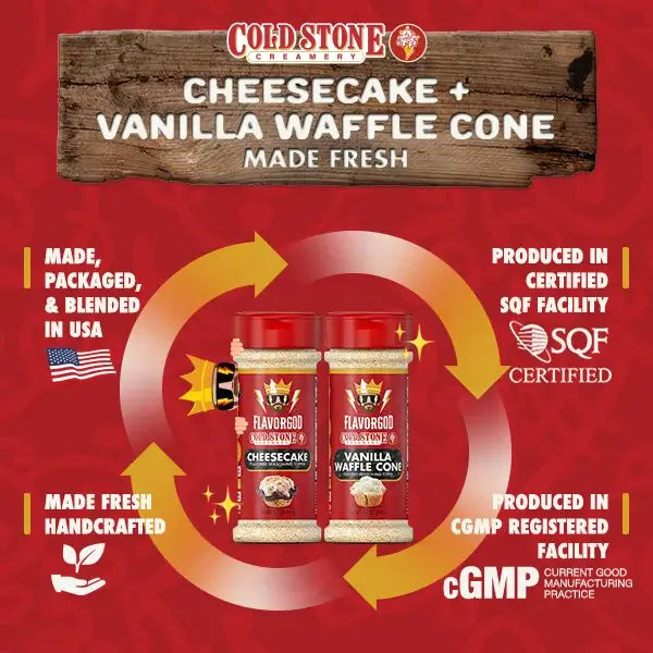 Cold Stone Combo - Cheesecake + Vanilla Waffle Cone (Online Exclusive)
