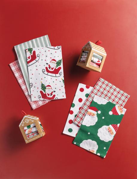 SANTA CHRISTMAS HOUSE TOWEL SET
