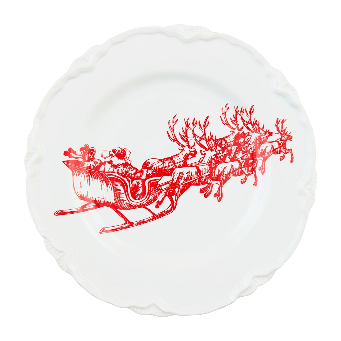 SLEIGH TOILE DESSERT PLATE